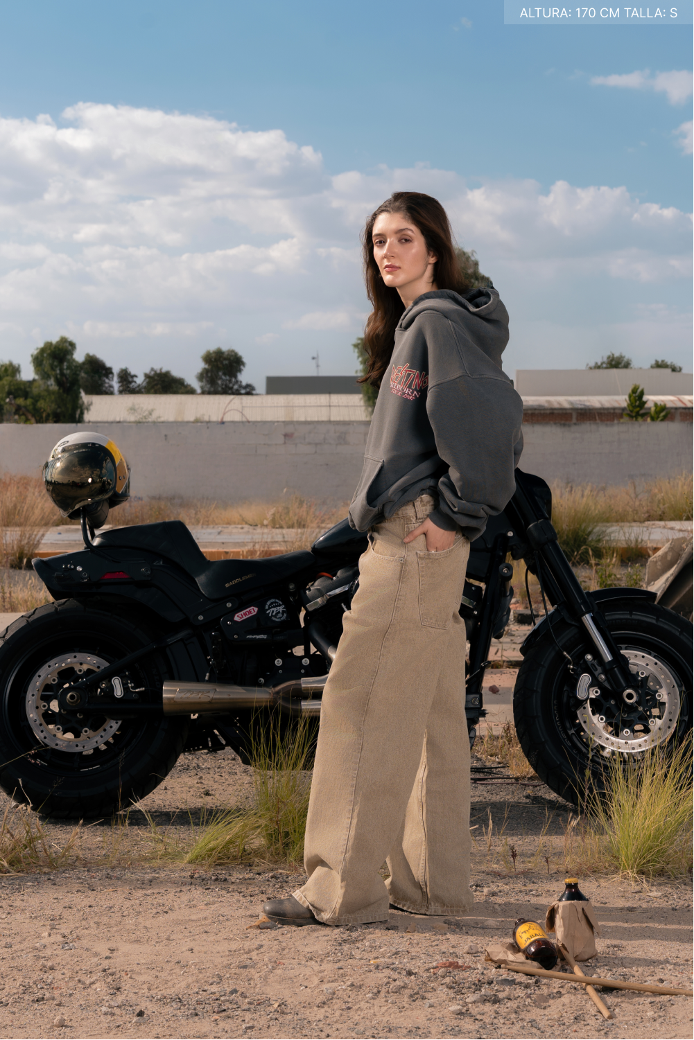 Reborn Tour Hoodie Washed Grey