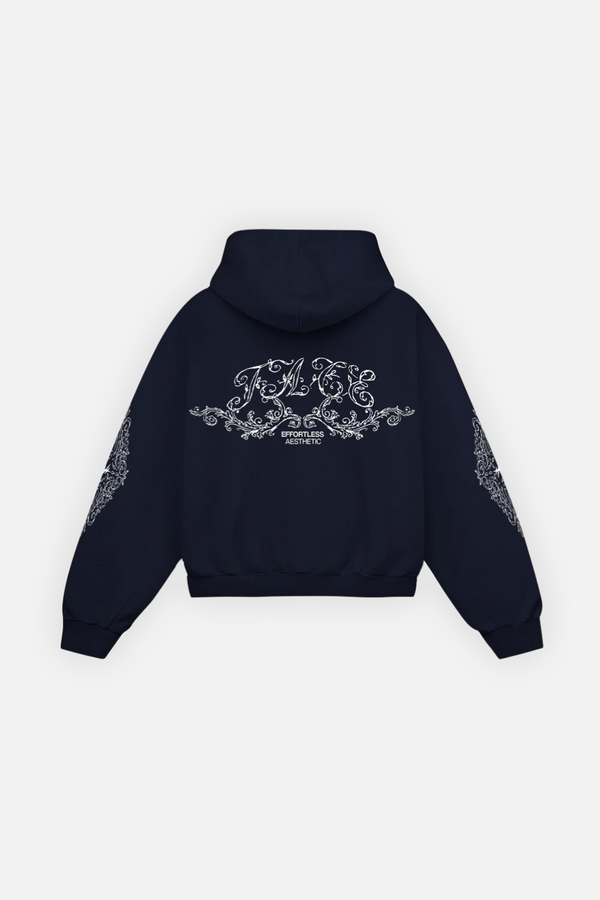 Ornate Hoodie Midnight Blue