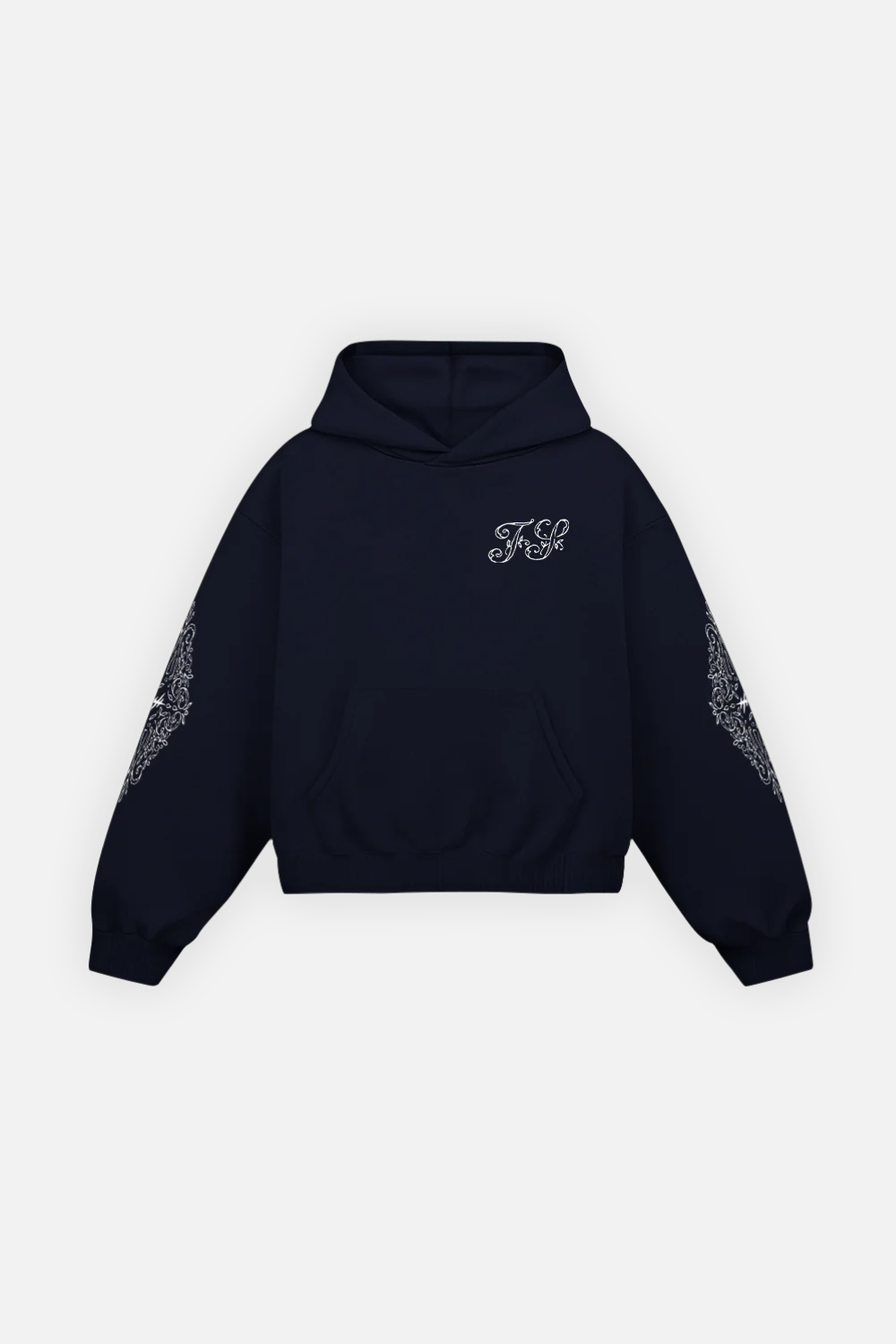 Ornate Hoodie Midnight Blue