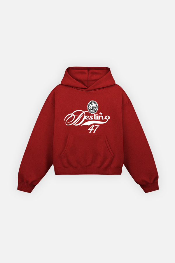 47 Hoodie Cherry Red