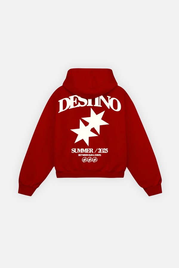 Double Spark Hoodie Cherry Red