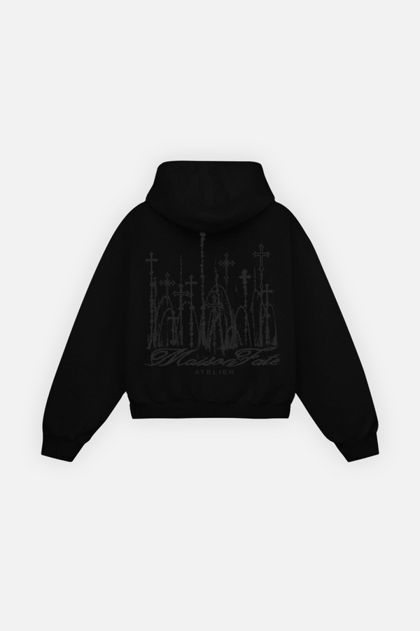 Cathedral Zip Hoodie Vantablack