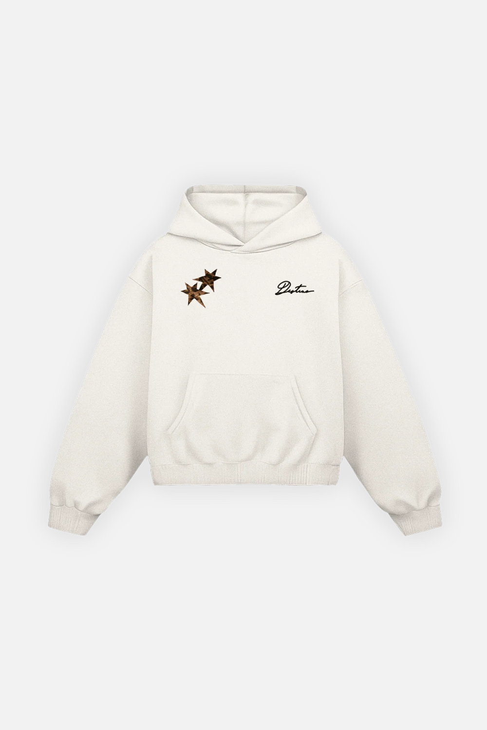 All My Fears Cheetah Hoodie Ivory