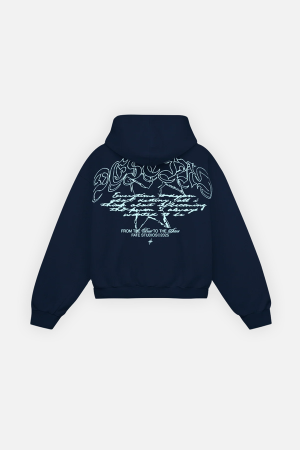 Gothic Sparks Hoodie Midnight Blue