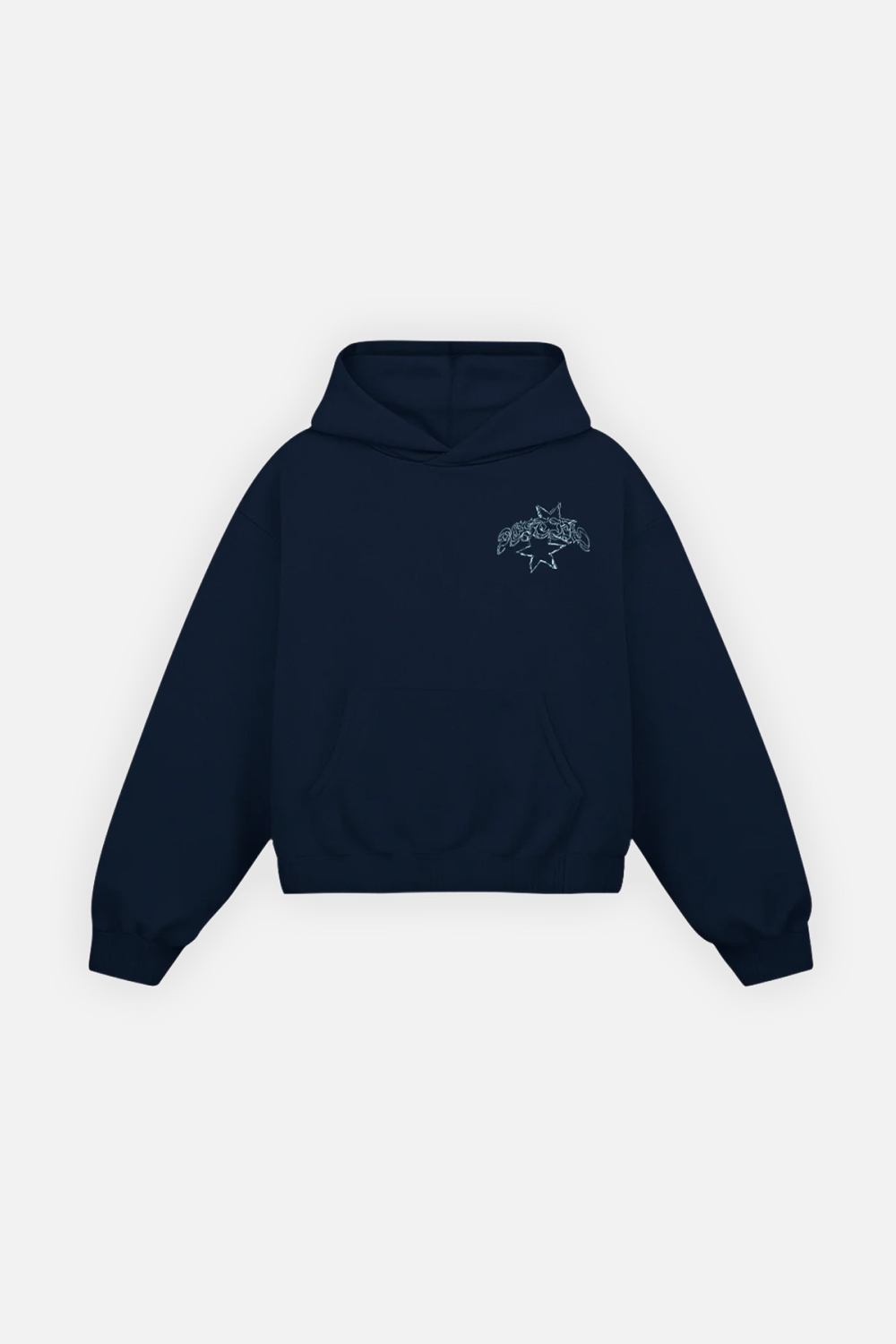 Gothic Sparks Hoodie Midnight Blue