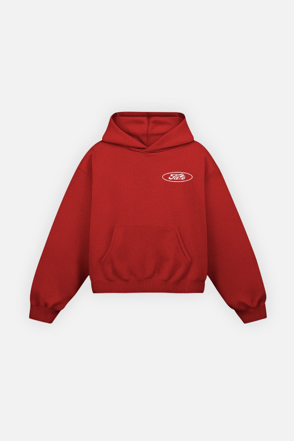 Fate Oval Hoodie Cherry Red