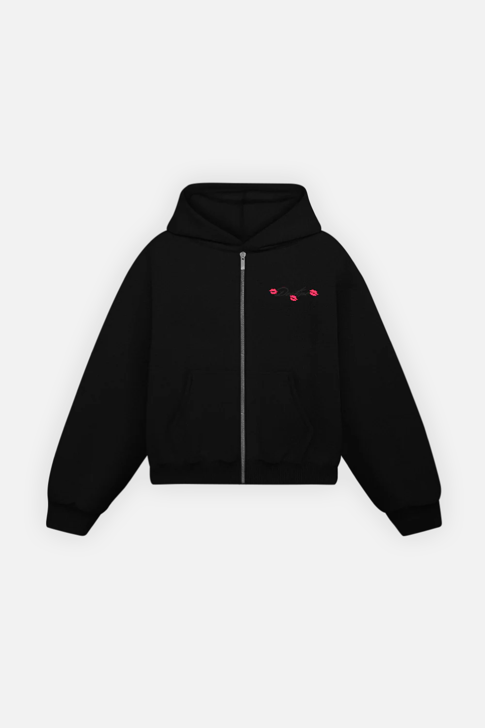 Martini & Bad Decisions Zip Hoodie Vantablack