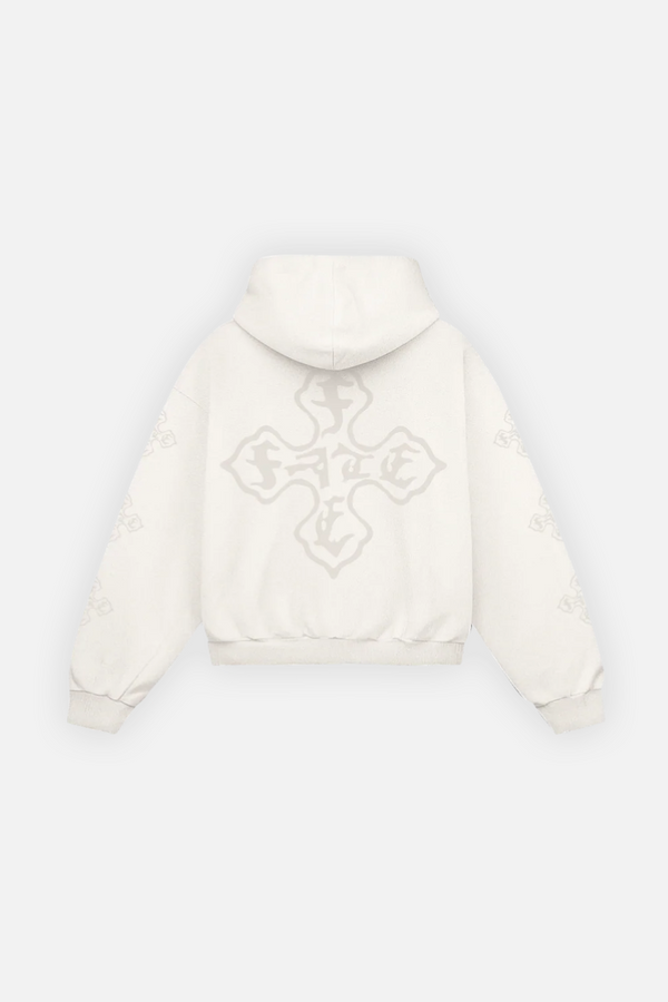 Cross Of Fate Light Hoodie Ivory