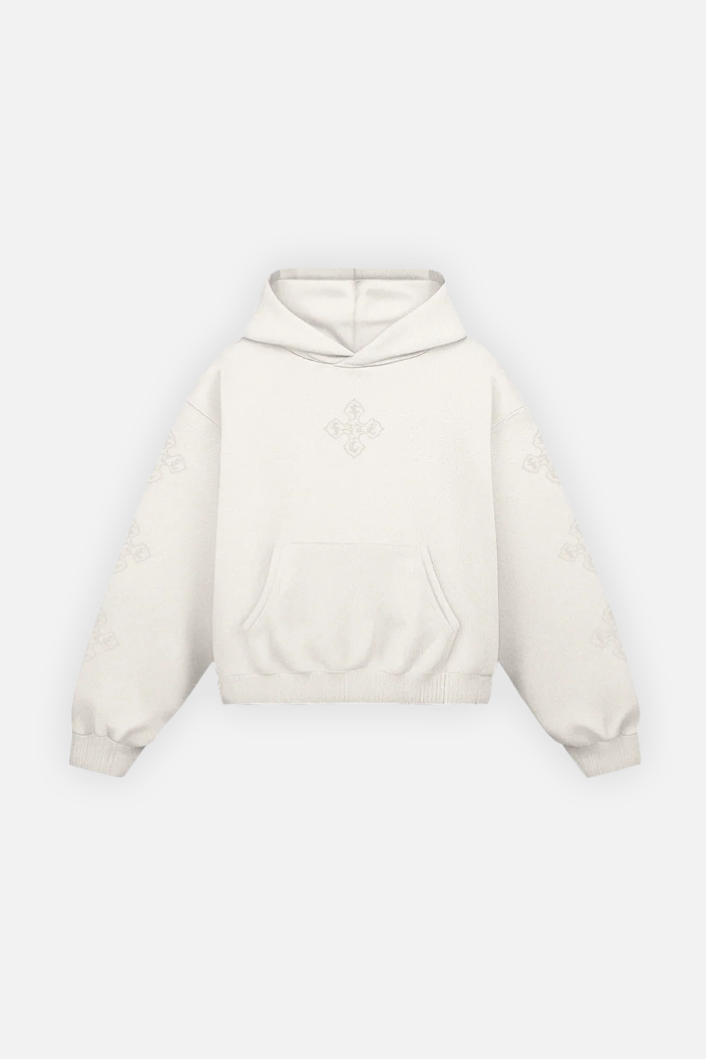 Cross Of Fate Light Hoodie Ivory