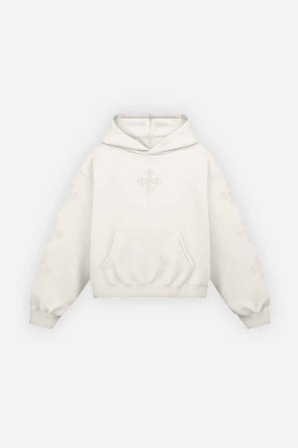 Cross Of Fate Light Hoodie Ivory