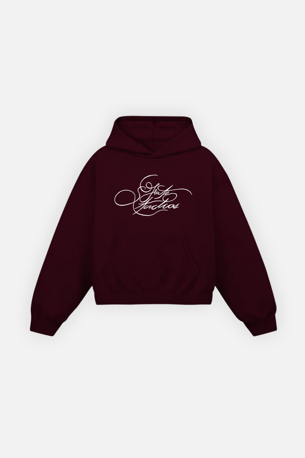 Fate Studios Emblem Hoodie Burgundy