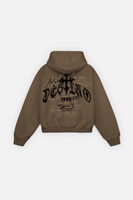 Fate Goth Hoodie Mocha Brown
