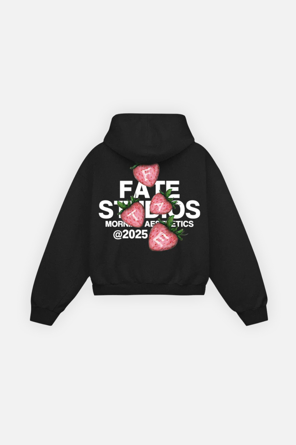 Strawberry Zip Hoodie Vantablack