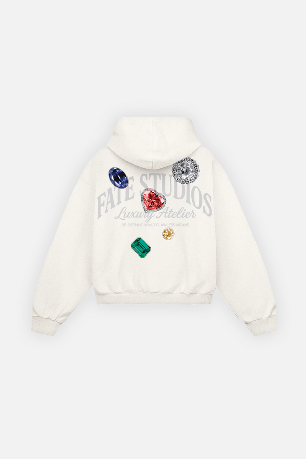 Gems Hoodie Ivory
