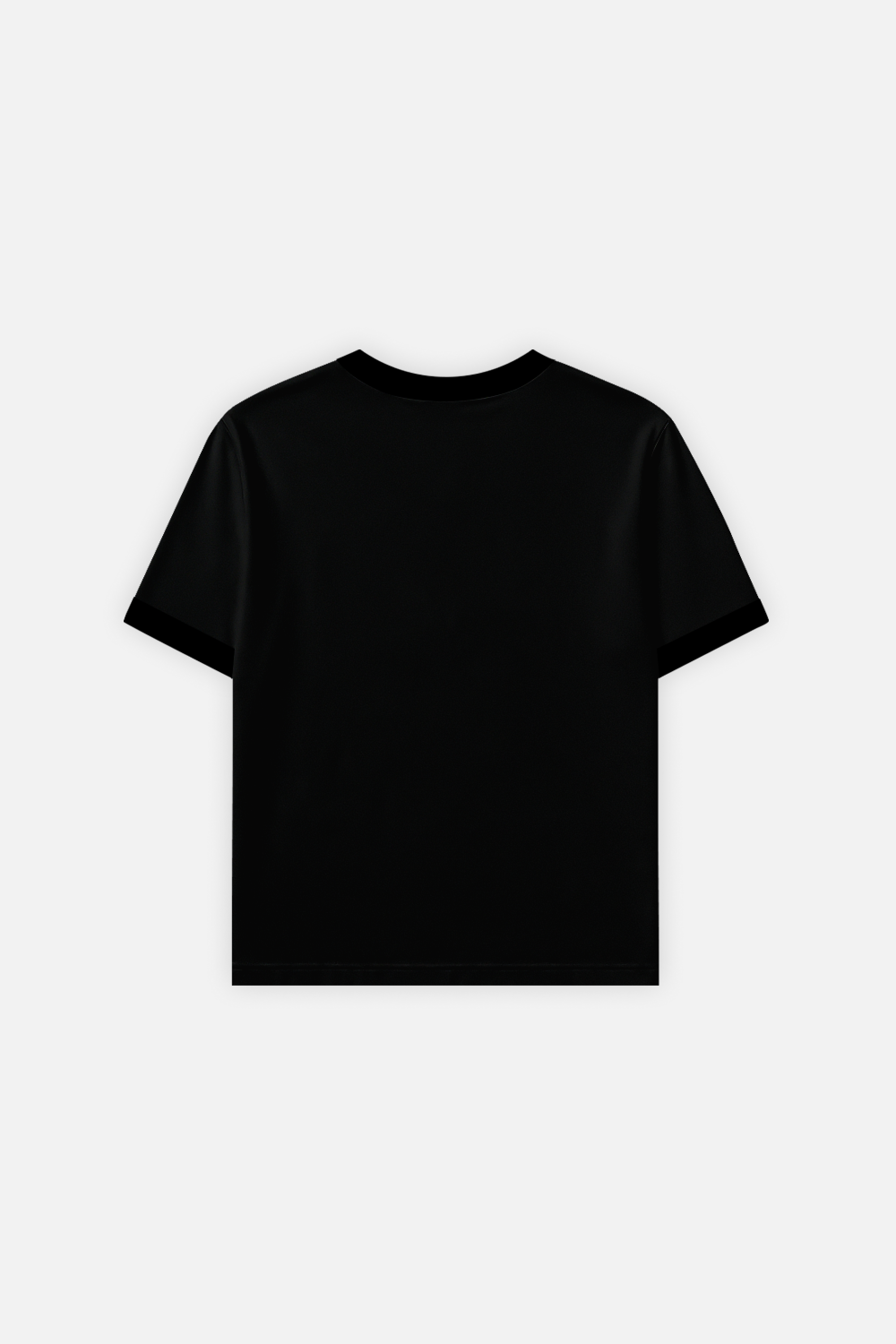 Rib Muscle Tee Black