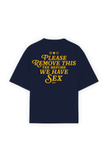 Please Remove Tee Navy Blue