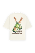 Drink Champagne Tee Ivory