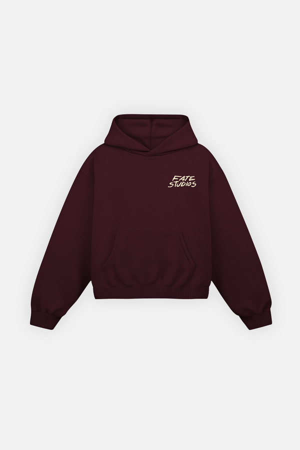 I Told Chat Hoodie Burgundy