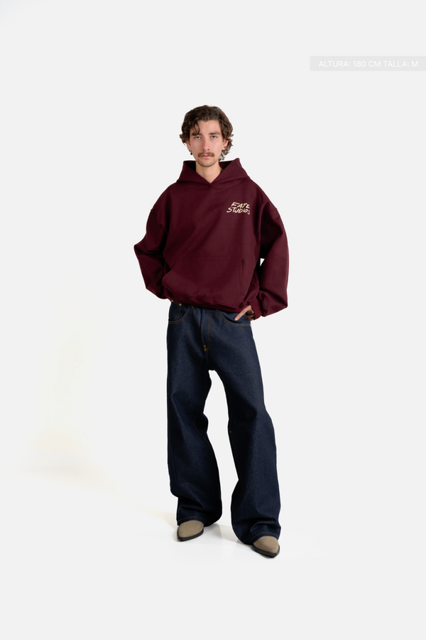I Told Chat Hoodie Burgundy