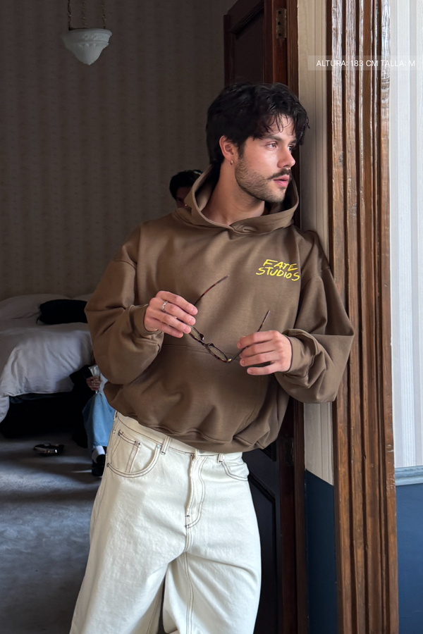 I Told Chat Hoodie Mocha Brown