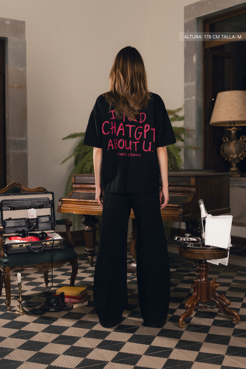 I Told Chat Tee Black