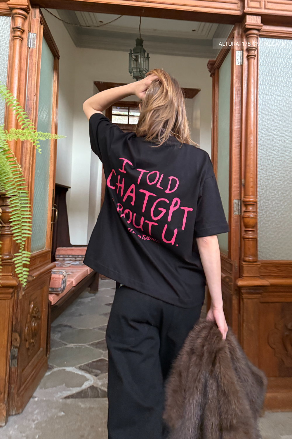 I Told Chat Tee Black