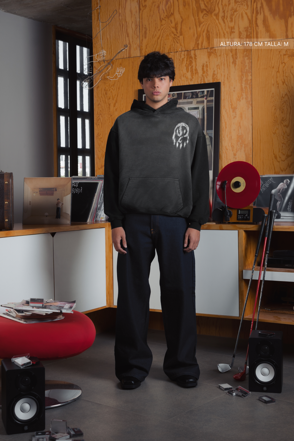 Joker Hoodie Faded Black v2