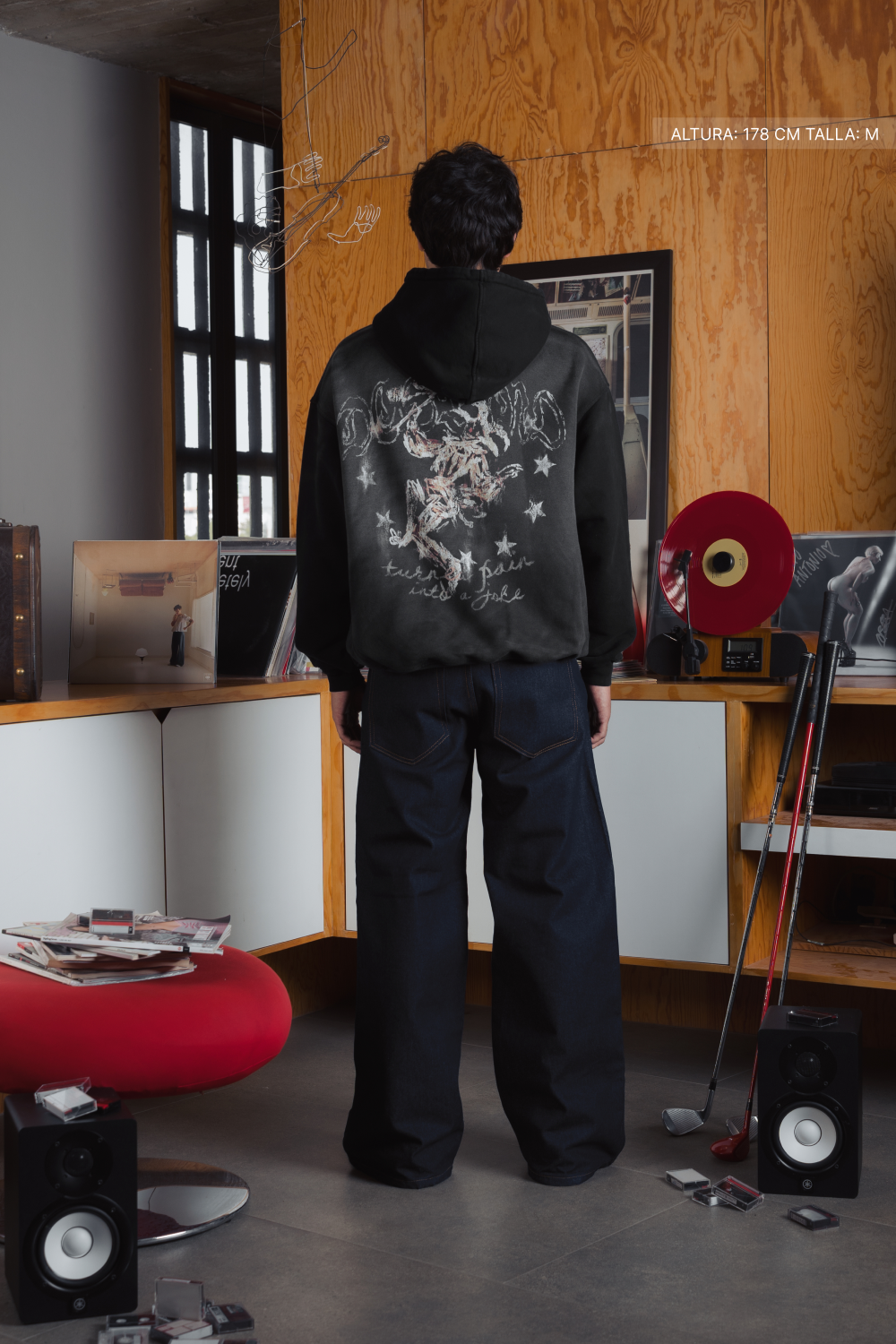 Joker Hoodie Faded Black v2