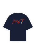 Kiss Me Tee Navy Blue