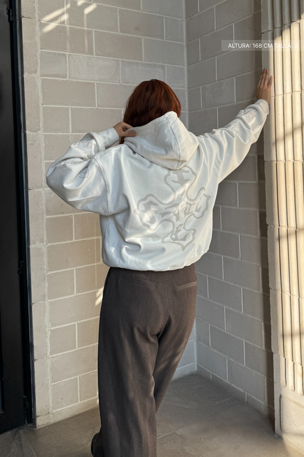 Cross Of Fate Light Hoodie Ivory