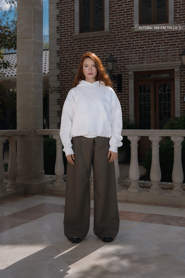 Cross Of Fate Light Hoodie Ivory