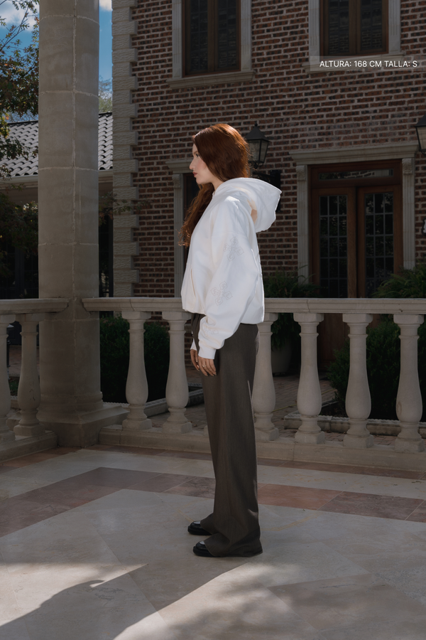 Cross Of Fate Light Hoodie Ivory