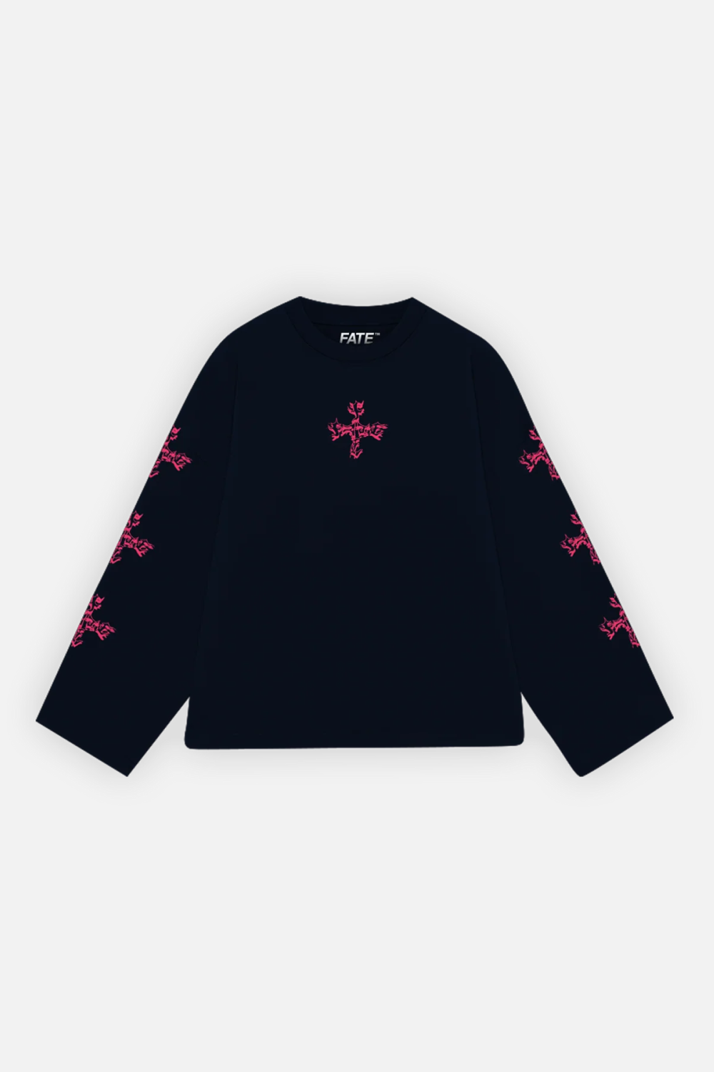 Letter Cross Longsleeve Navy Blue