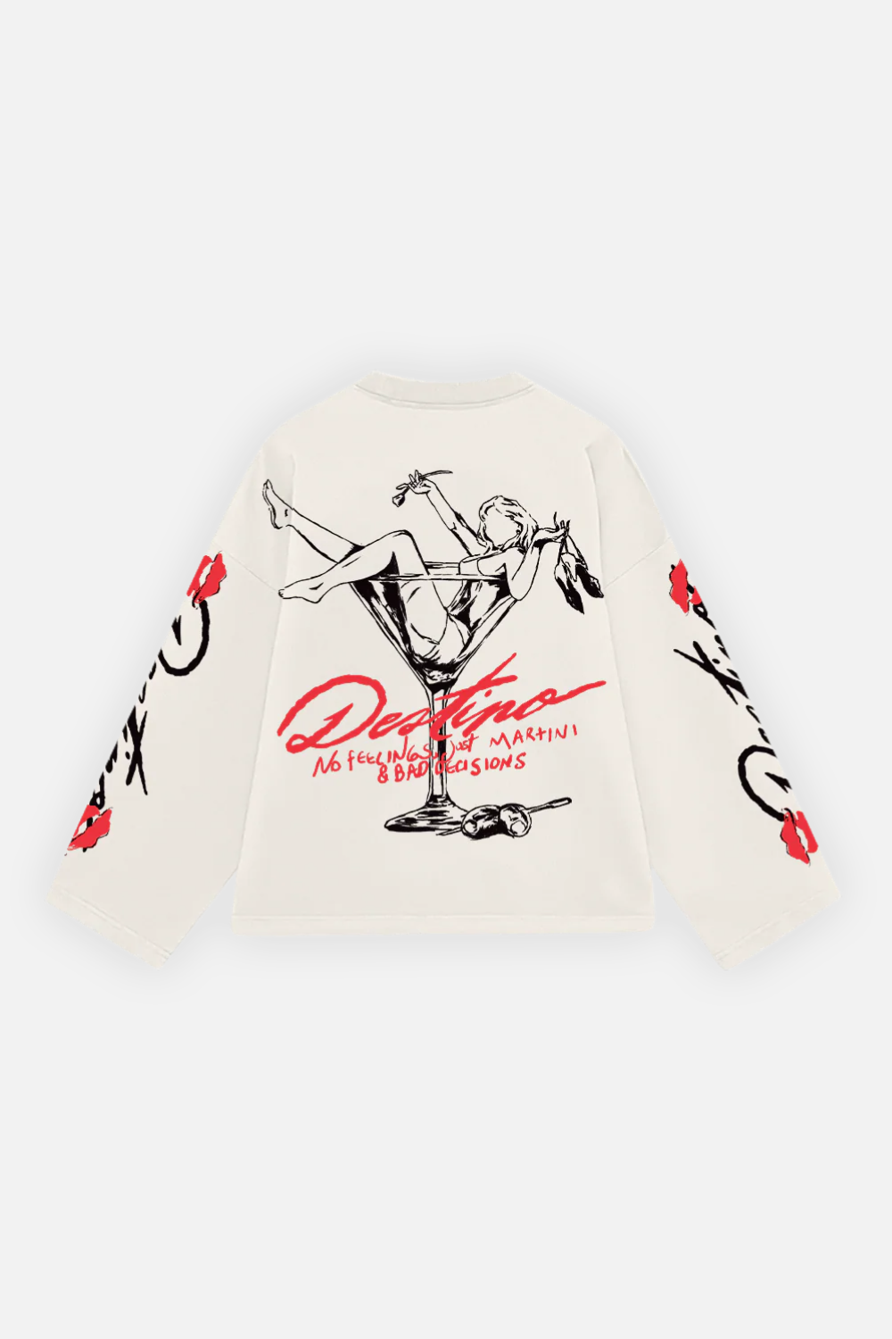 Martini & Bad Decisions Longsleeve Ivory