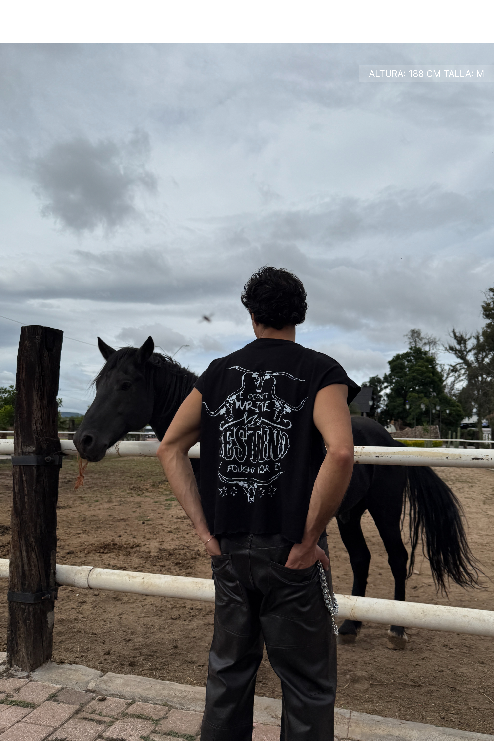 Long Horns Tank Top Black