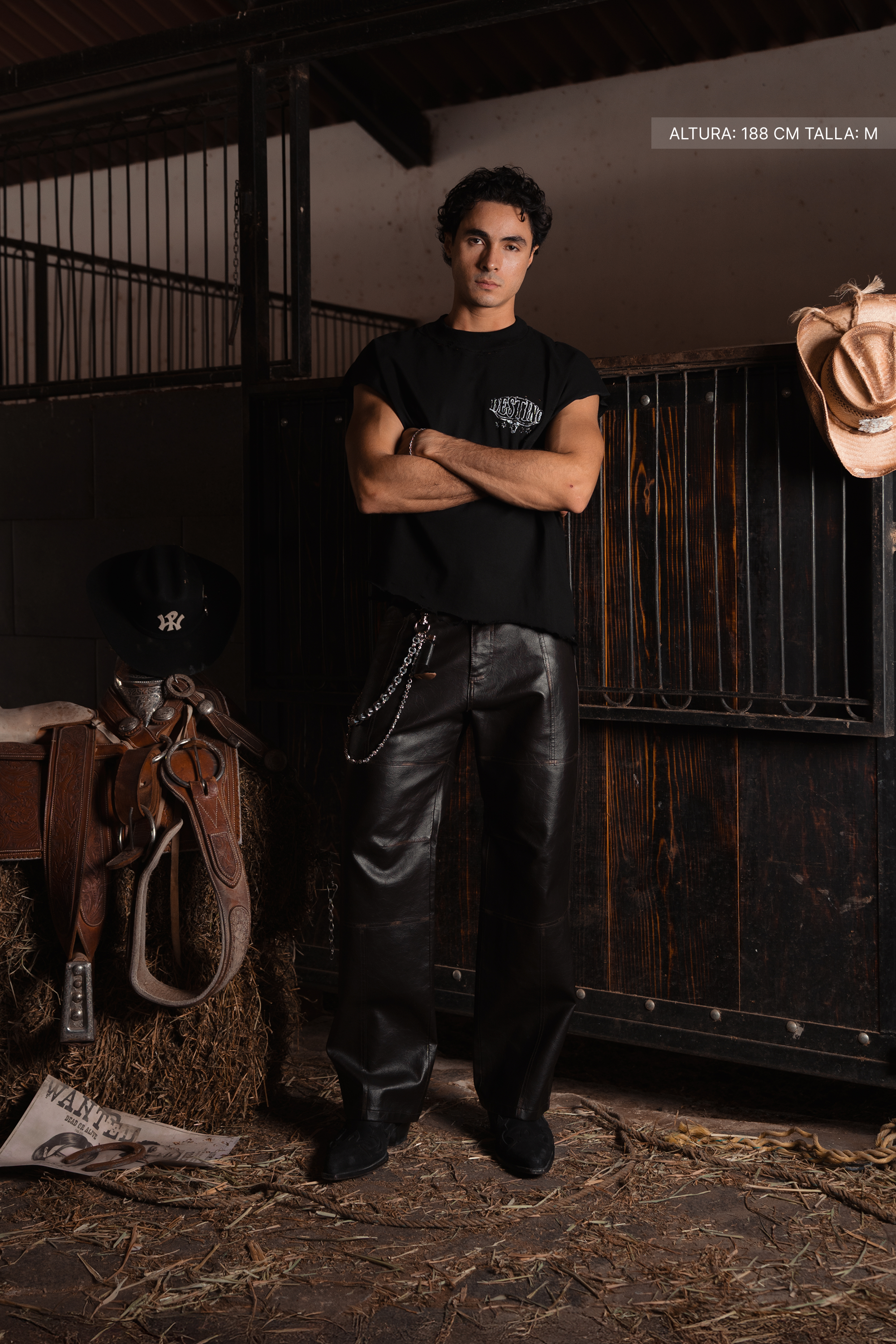 Long Horns Tank Top Black