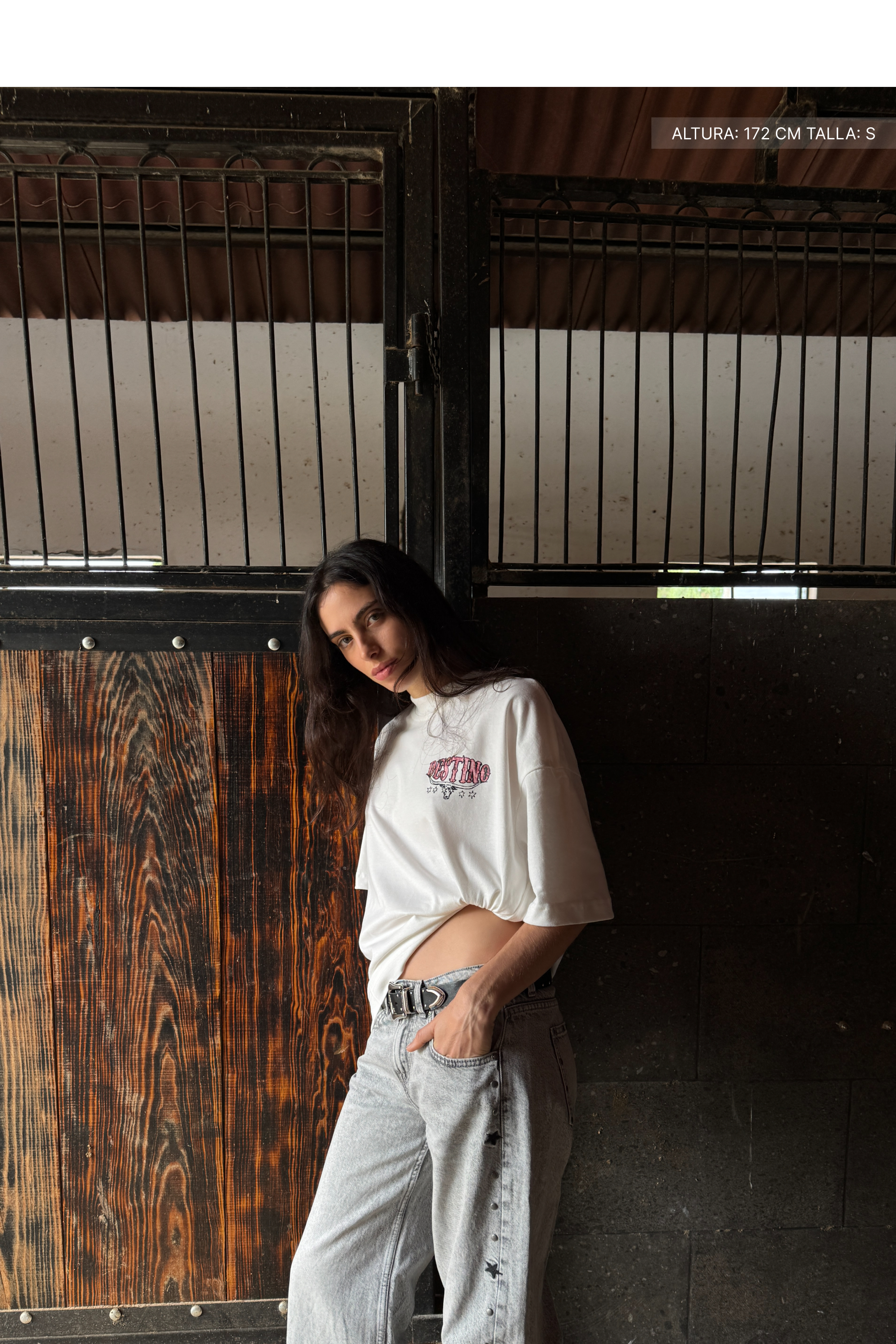 Long Horns Tee Ivory