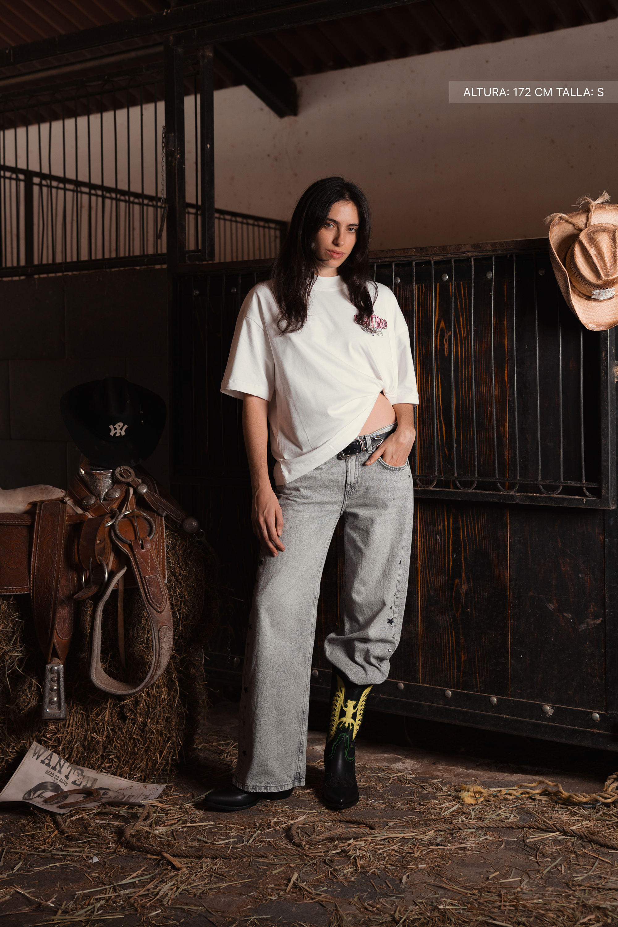 Long Horns Tee Ivory