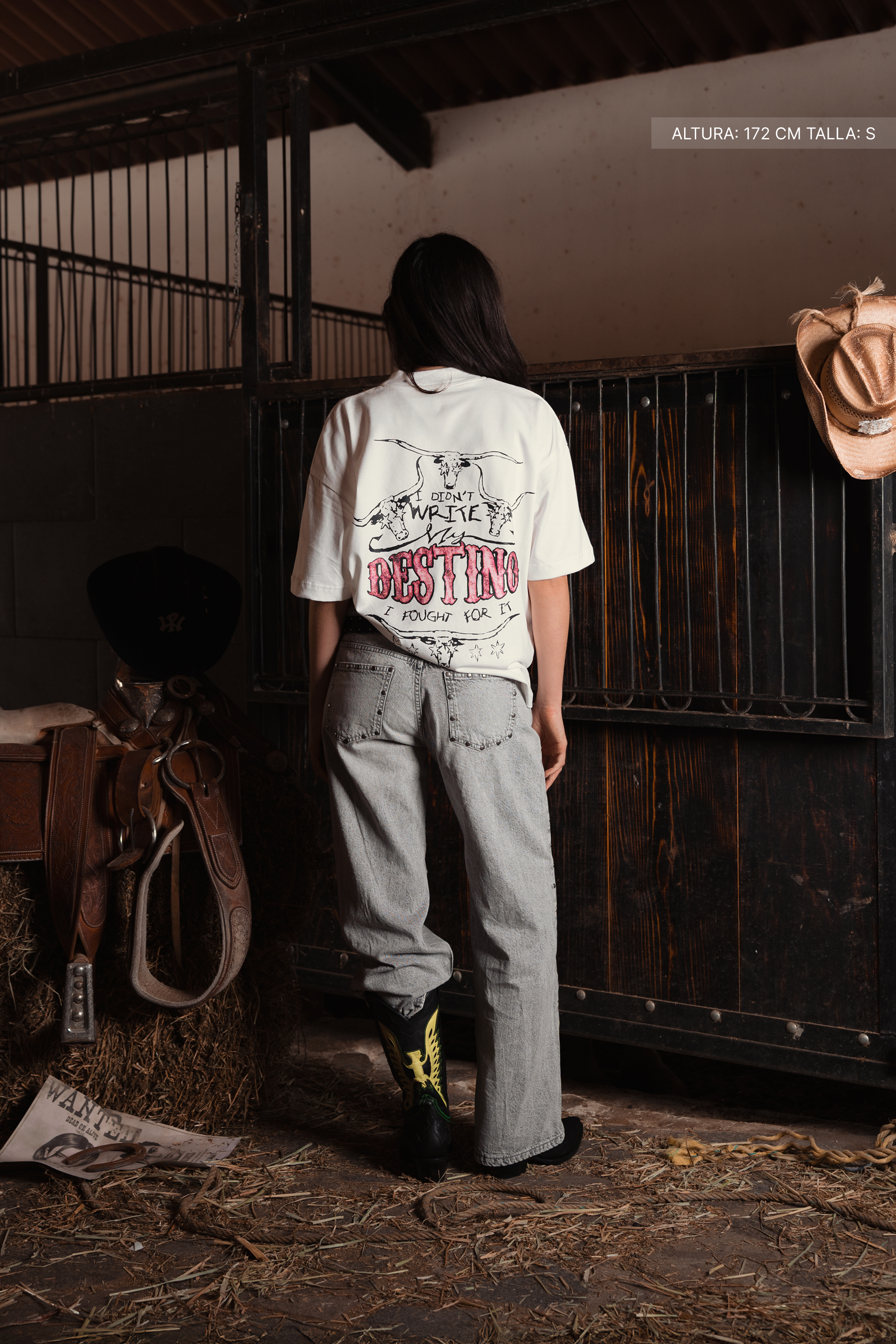 Long Horns Tee Ivory