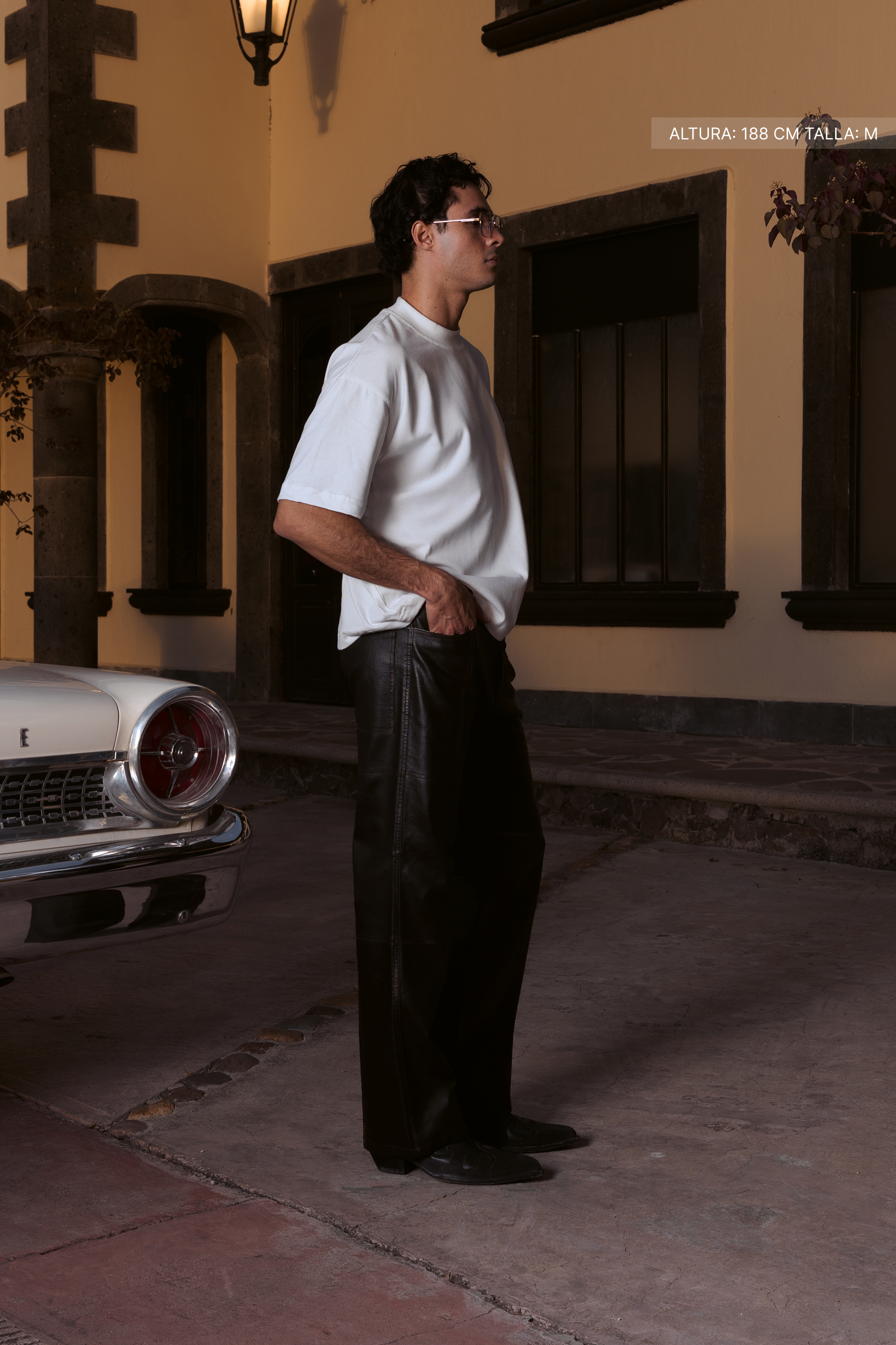 Letter Cross Tee Ivory