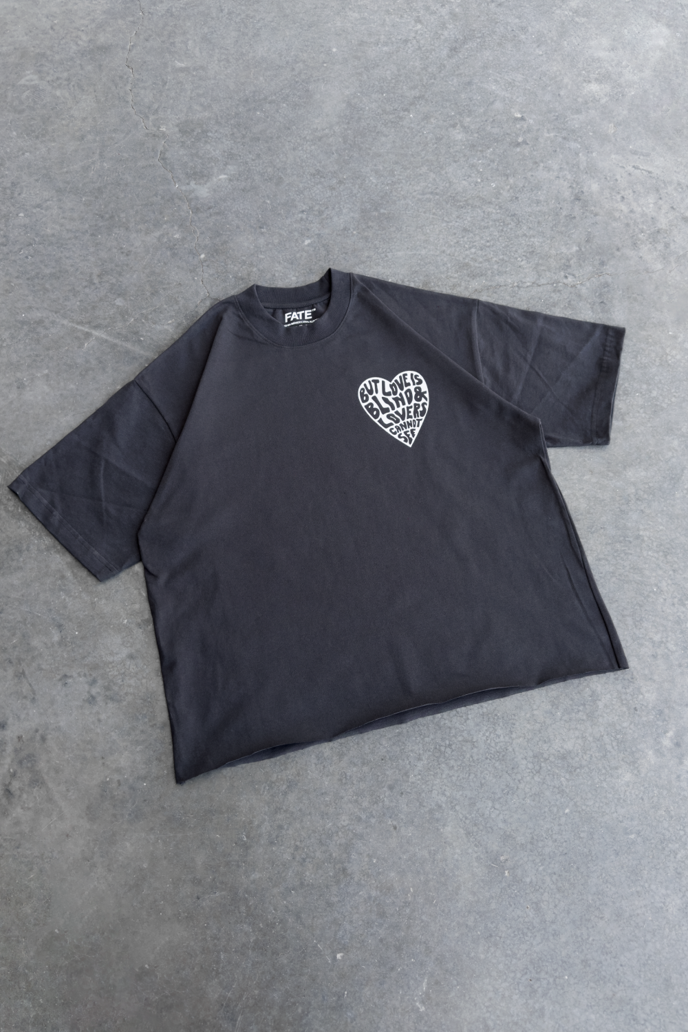 Love is Blind Tee Oxford Grey
