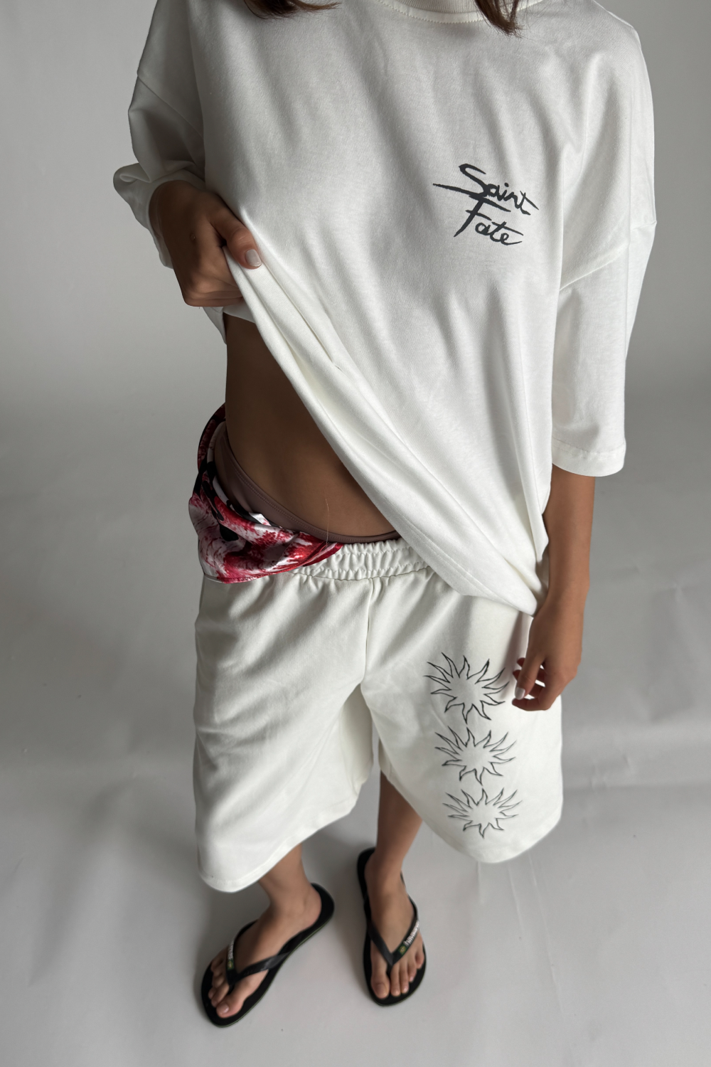 Suns Baggy Shorts Ivory