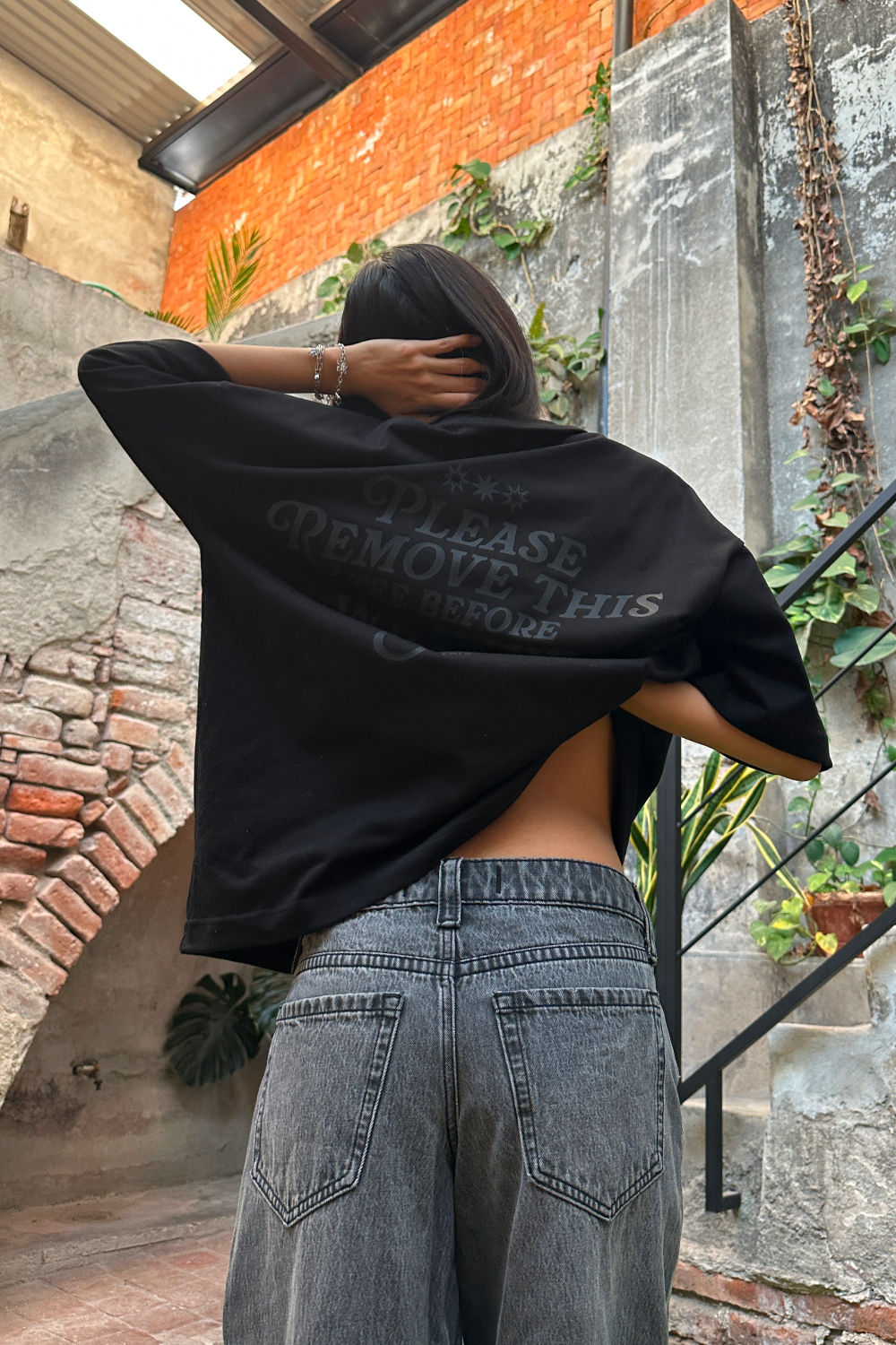 Please Remove This Tee Black