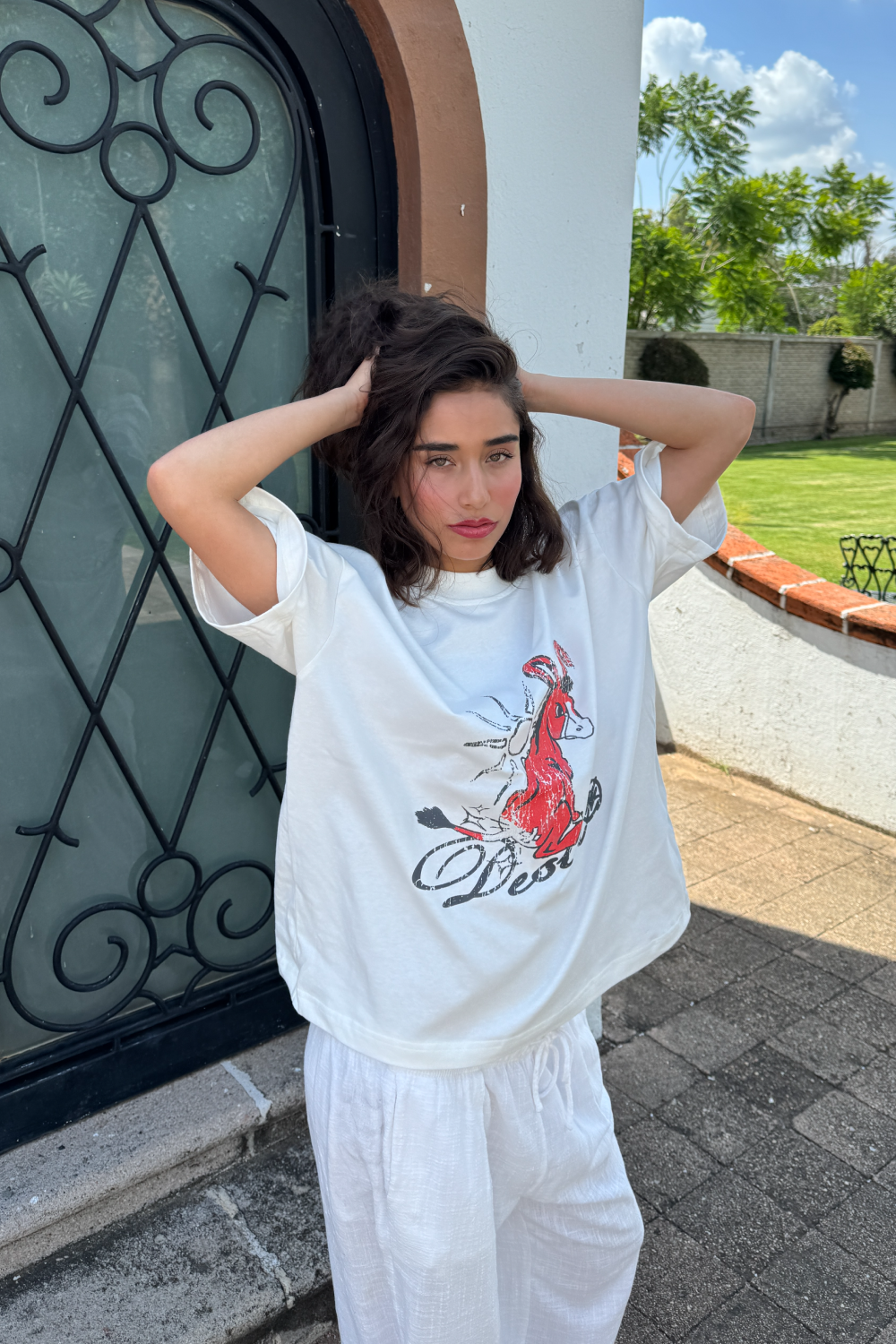 Tanned Donkey Tee Ivory