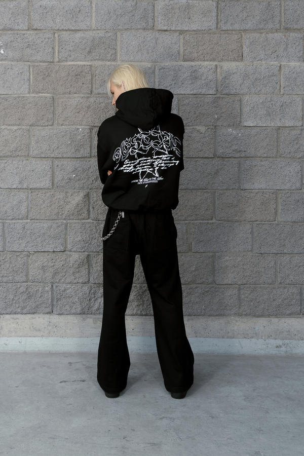 Gothic Sparks Hoodie Vantablack