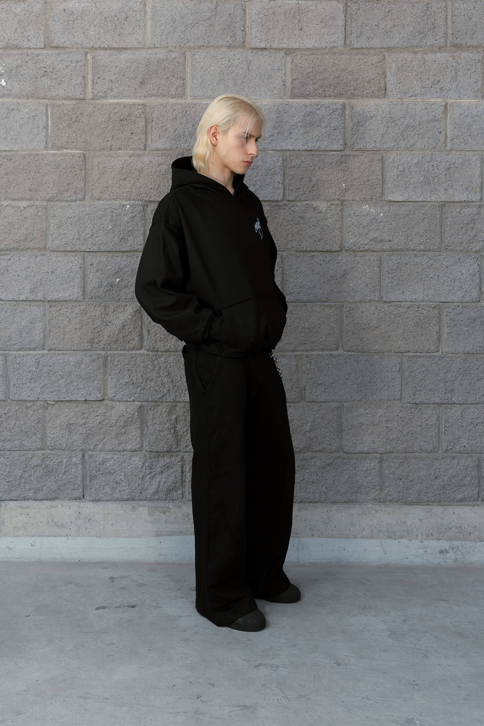 Gothic Sparks Hoodie Vantablack