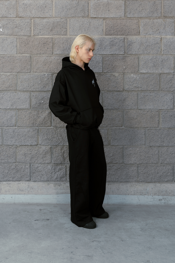 Gothic Sparks Hoodie Vantablack