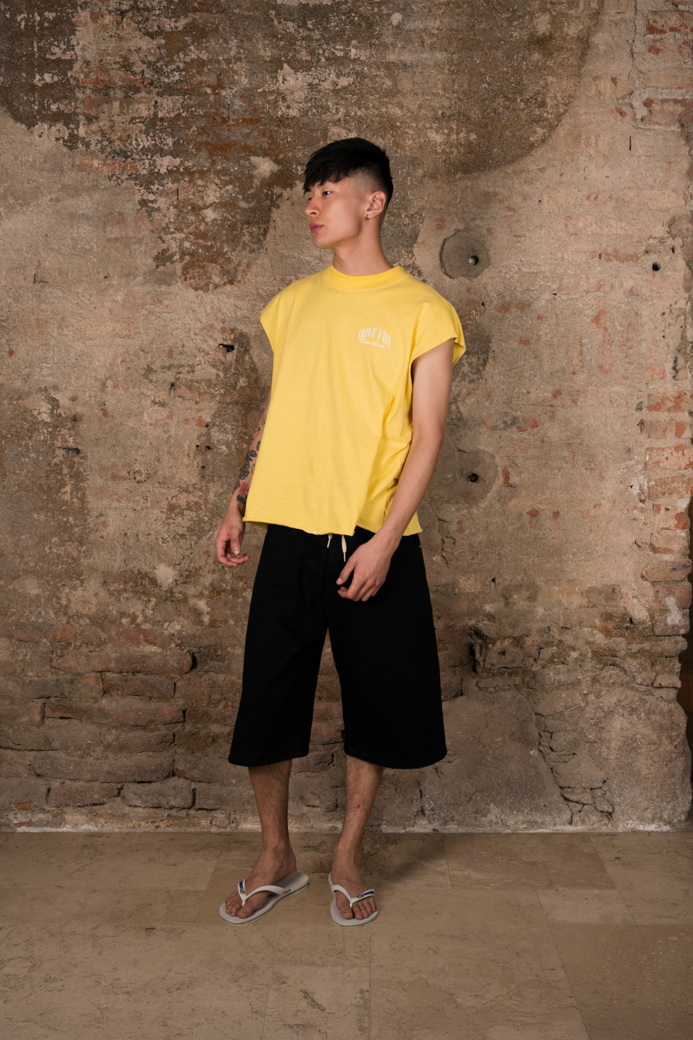 Drunk Frogs Tank Top Canary Yellow