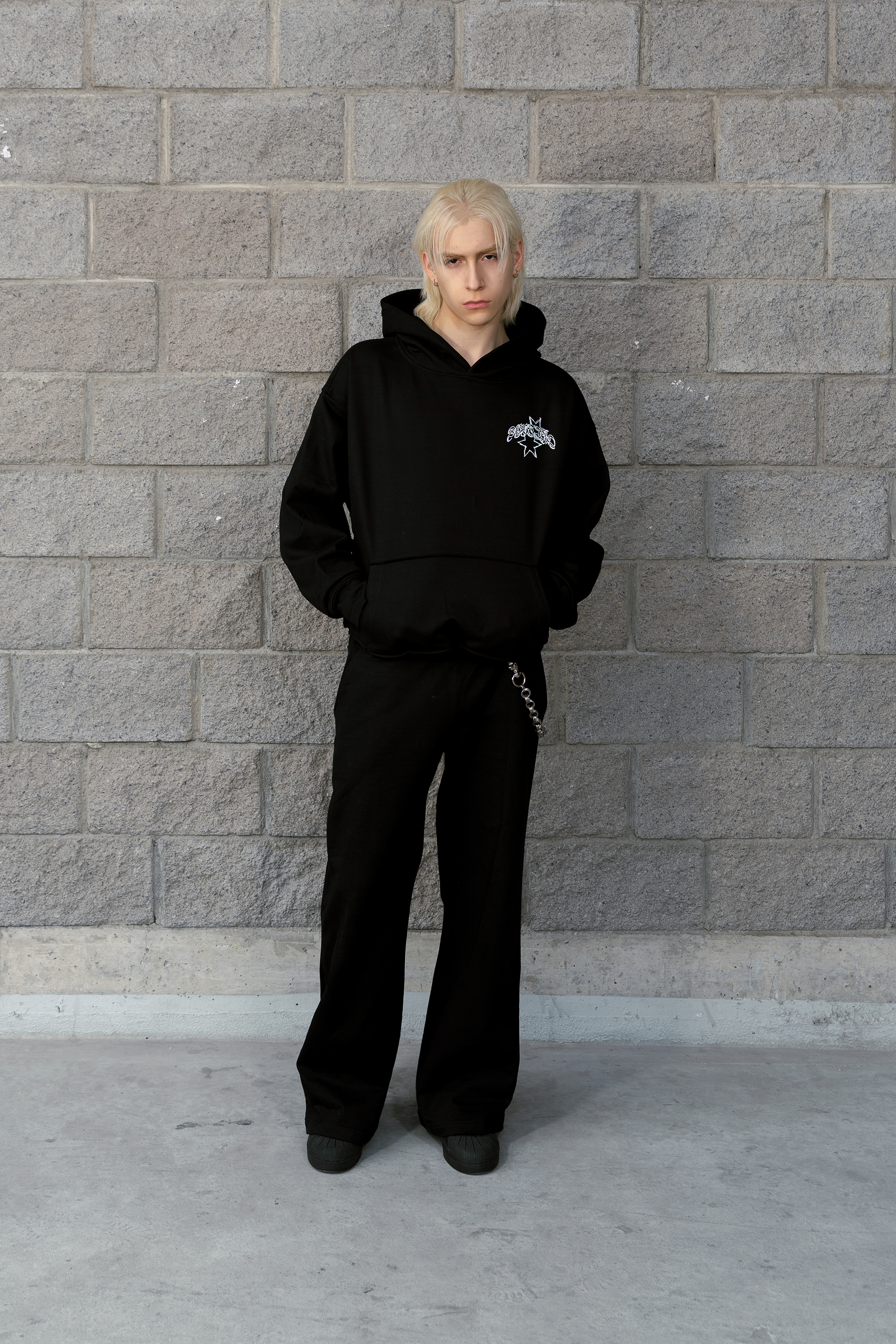 Gothic Sparks Hoodie Vantablack