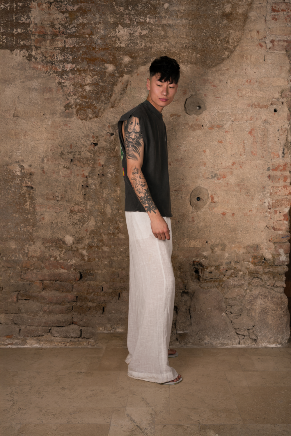 Drunk Frogs Tank Top Washed Grey